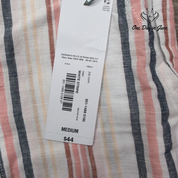 Liz Claiborne Linen Crop Pants Size M - Picture 2 of 6